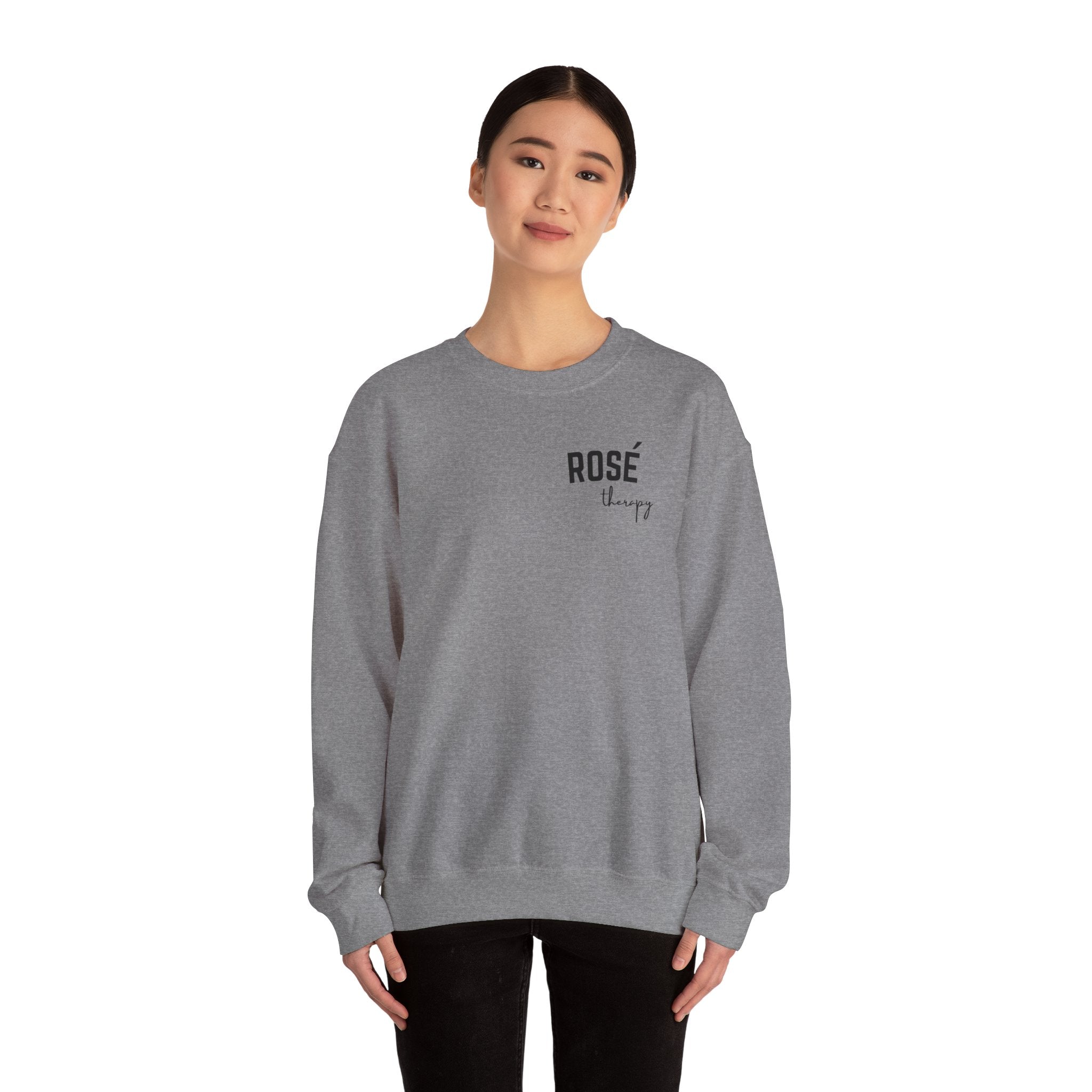 Rosé Therapy Crewneck Sweatshirt