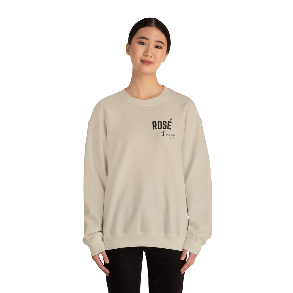Rosé Therapy Crewneck Sweatshirt