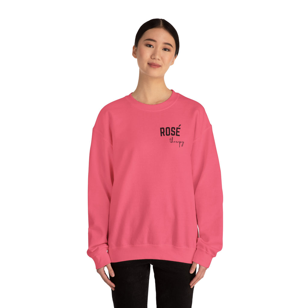 Rosé Therapy Crewneck Sweatshirt