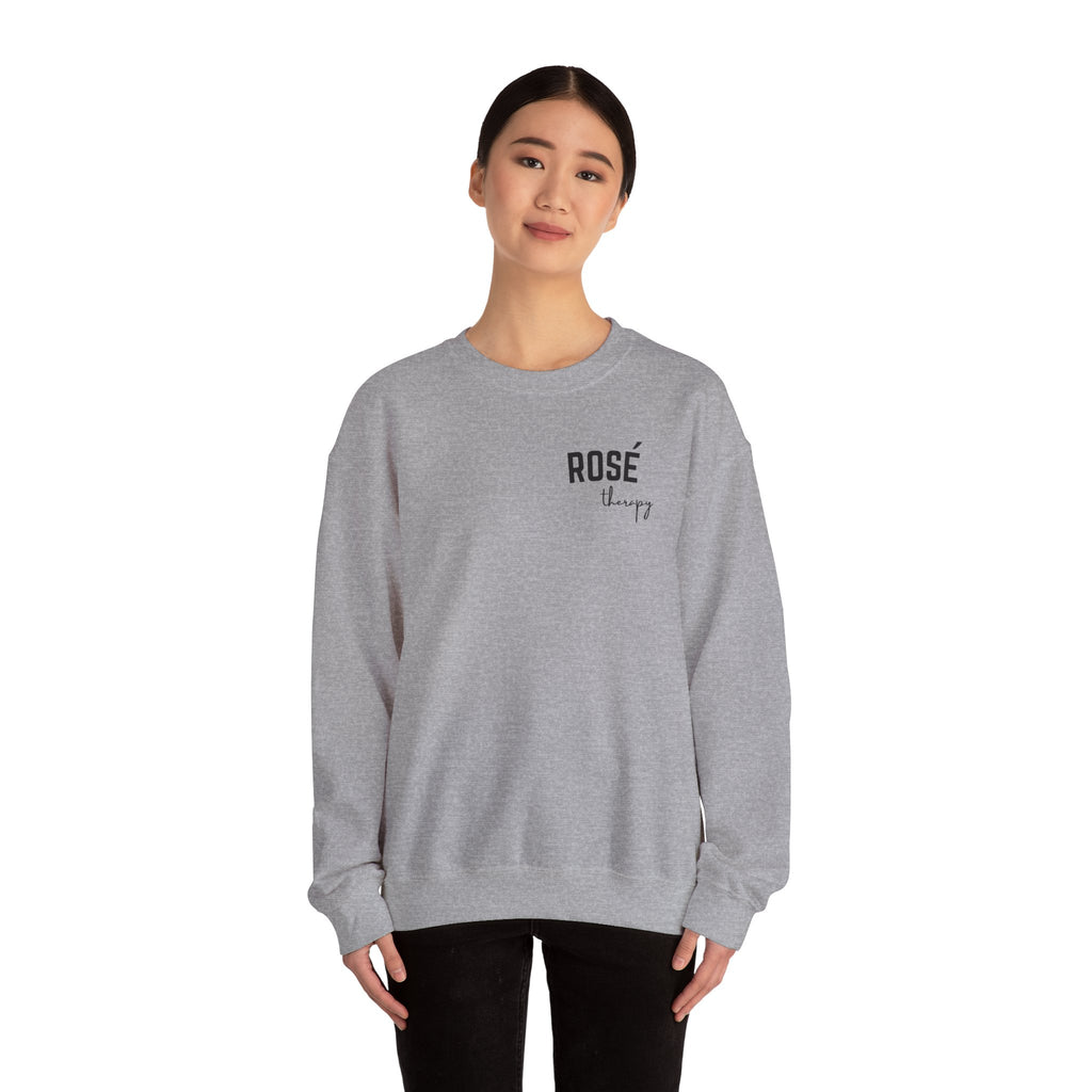 Rosé Therapy Crewneck Sweatshirt