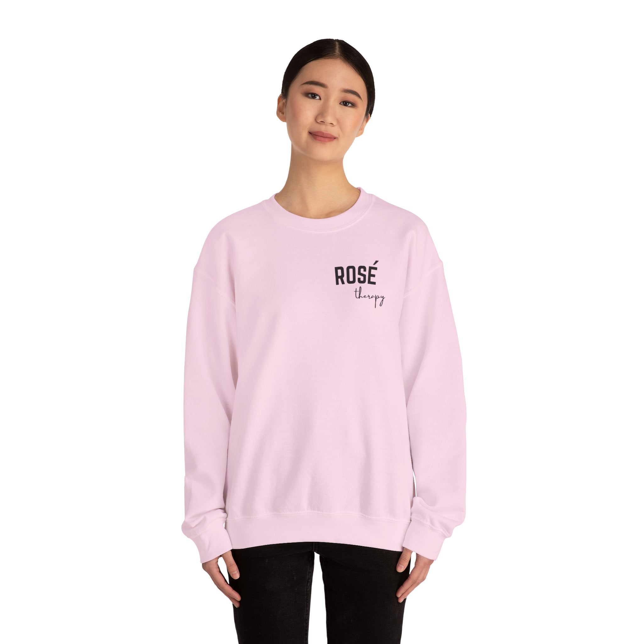 Rosé Therapy Crewneck Sweatshirt