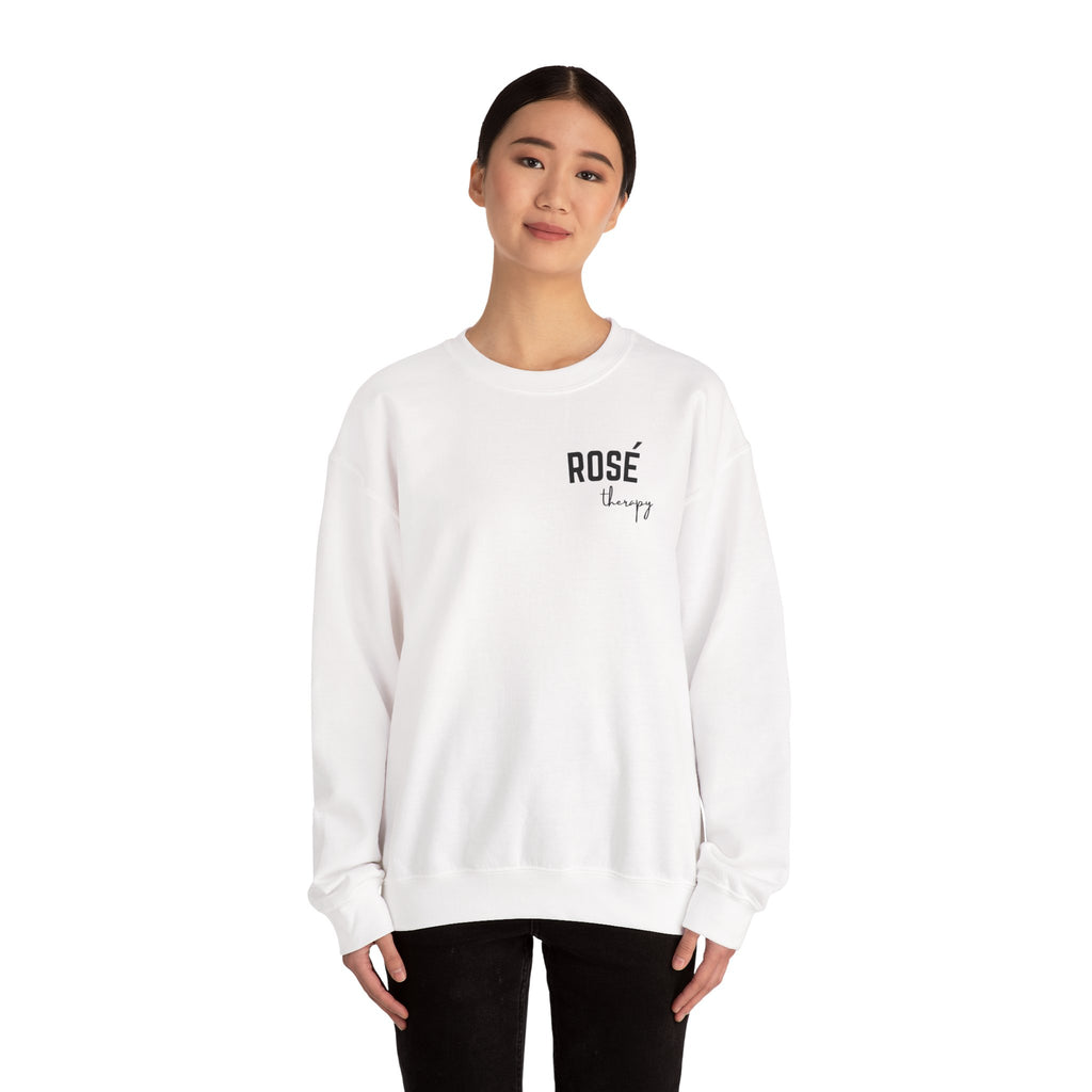 Rosé Therapy Crewneck Sweatshirt