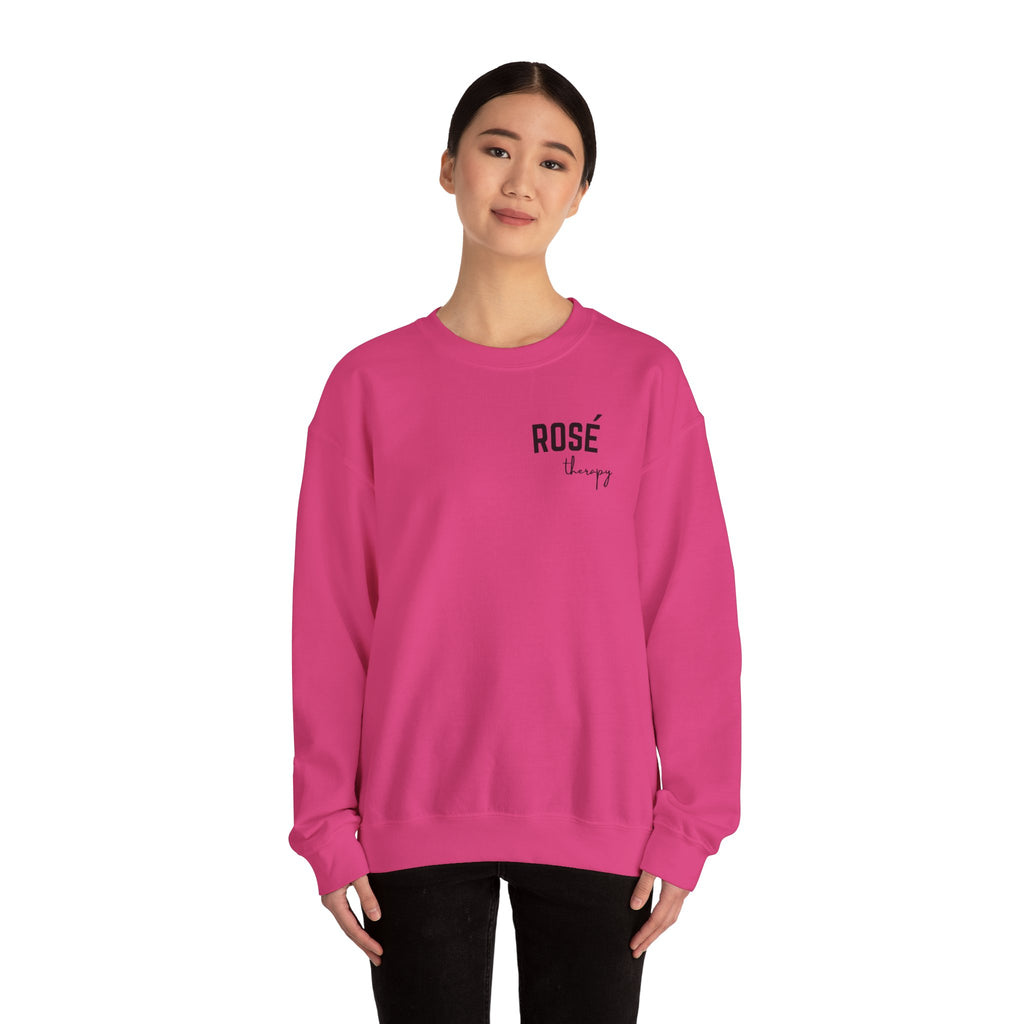 Rosé Therapy Crewneck Sweatshirt