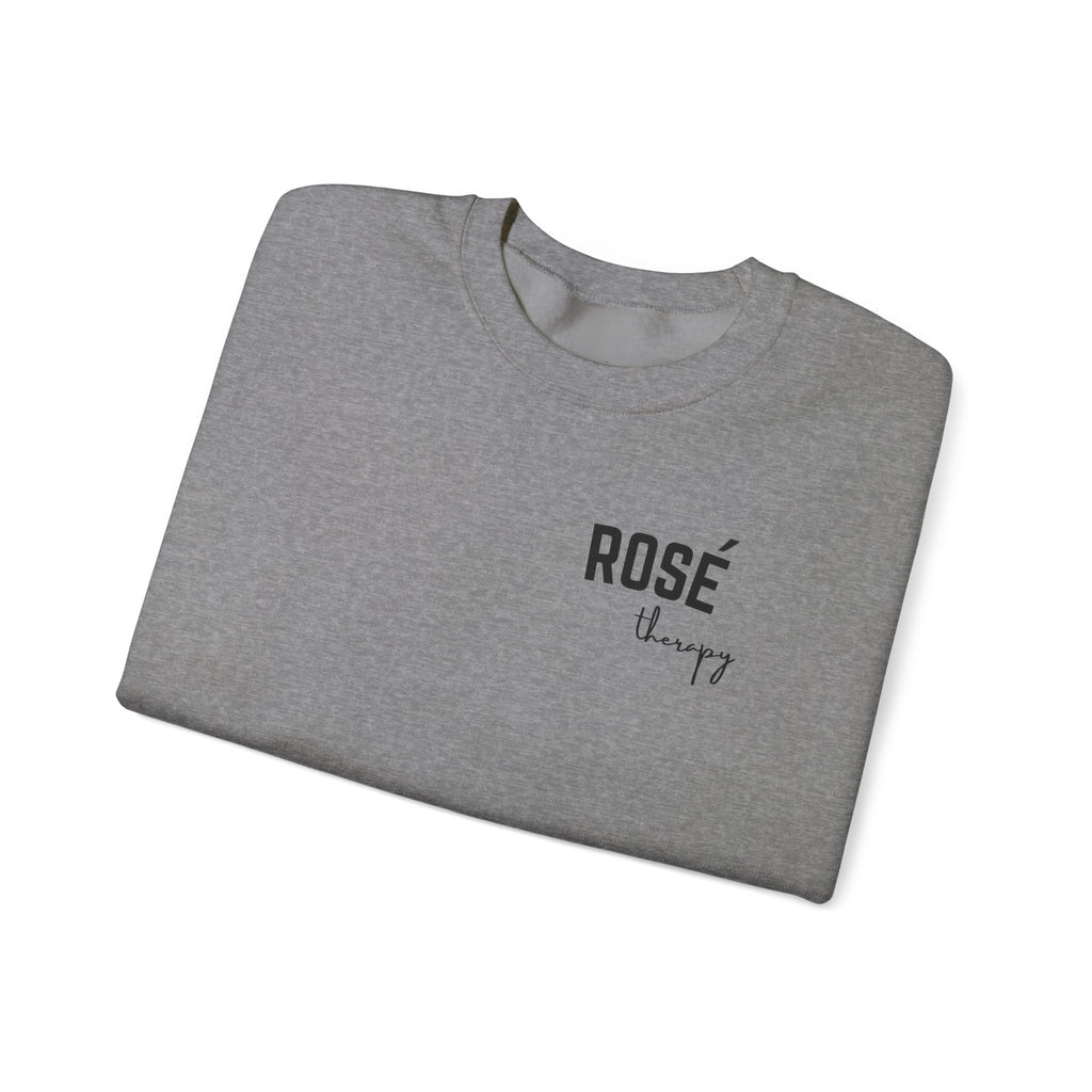 Rosé Therapy Crewneck Sweatshirt