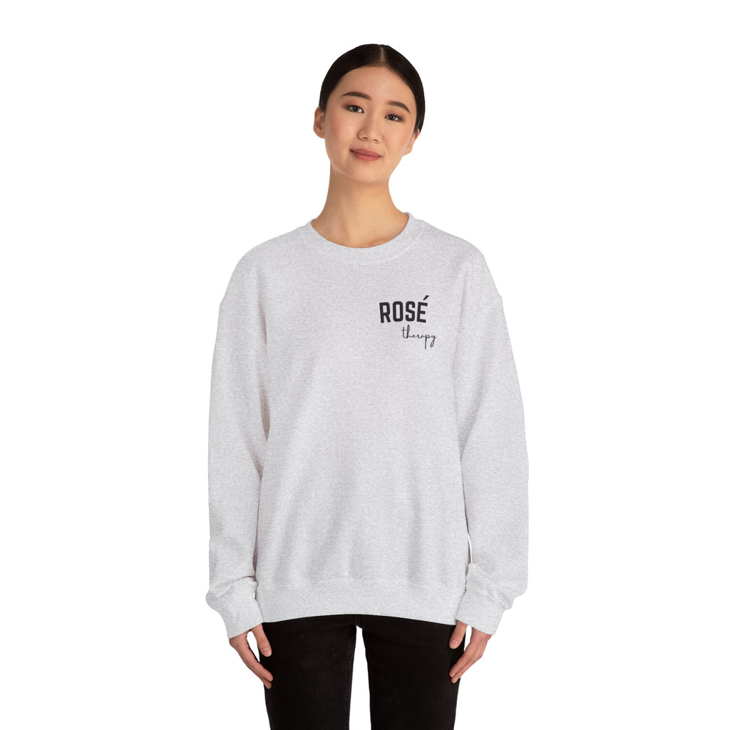 Rosé Therapy Crewneck Sweatshirt