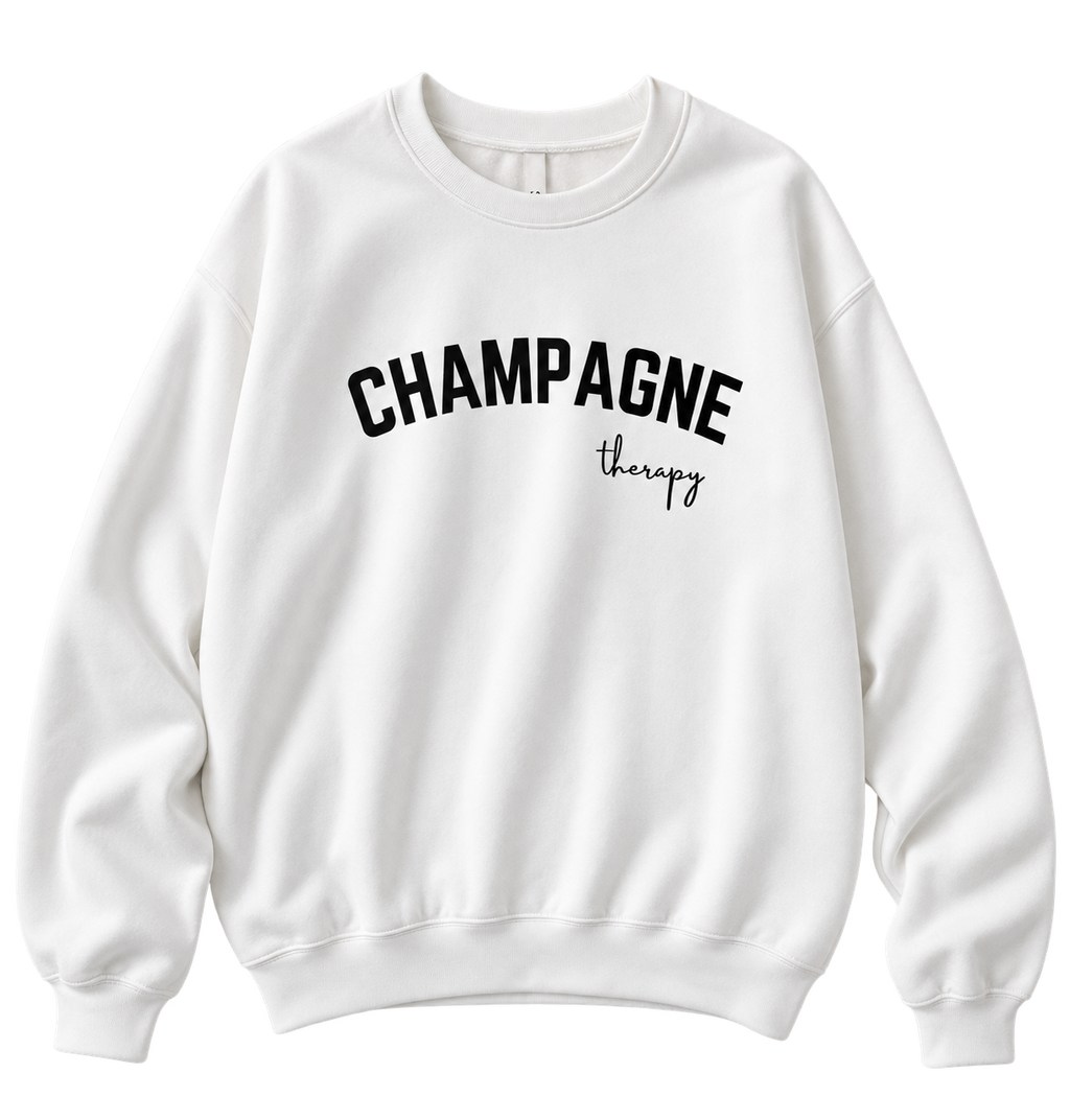 Champagne Therapy Unisex Crewneck Sweatshirt